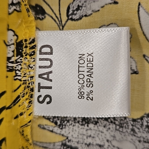 💕STAUD💕 Sea Skirt ~ Yellow Toile 4 NWOT - Picture 8 of 13